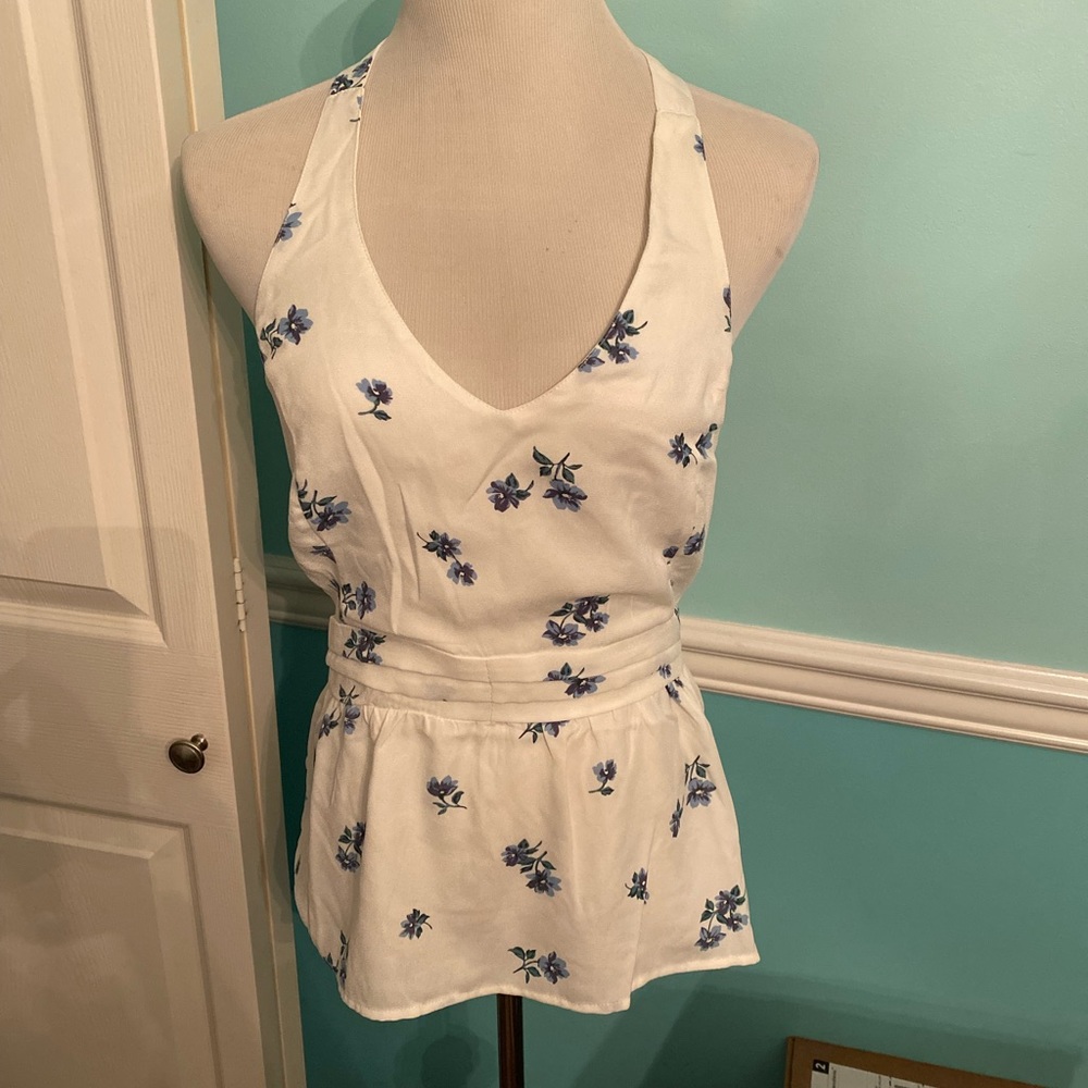 BNWT Halter with Ruched Back